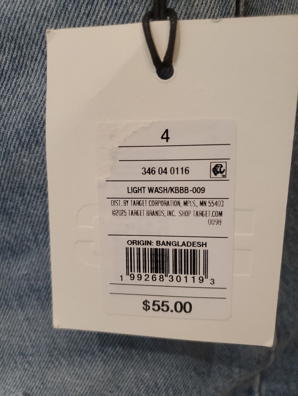 NWT KBB By Kahlana Women's Light Wash High-Rise Straight Leg Jeans Size 4 - Picture 6 of 13